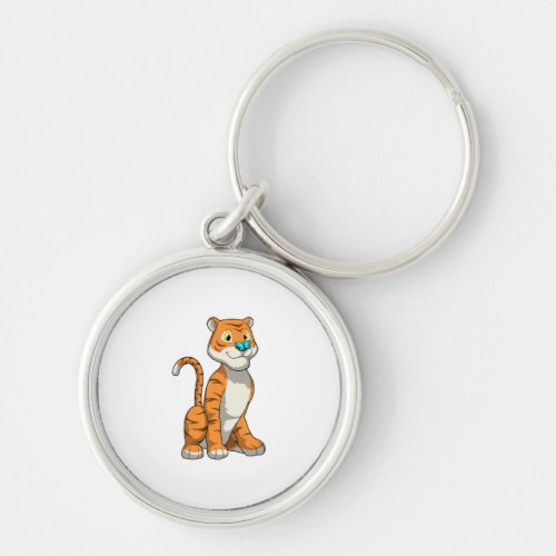 Tiger with Butterfly Keychain