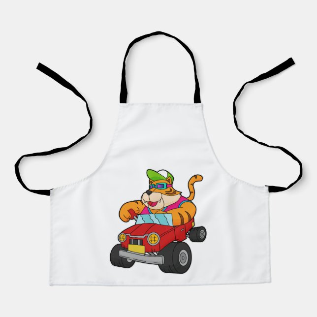 Tiger with Car Apron (Front)