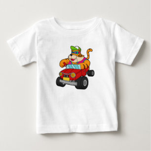 Tiger with Car Baby T-Shirt