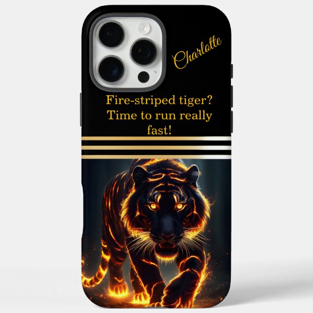 Tiger with Fiery Radiance Case-Mate iPhone Case (Back)
