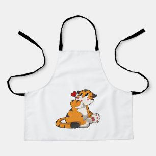 Tiger with Heart Apron
