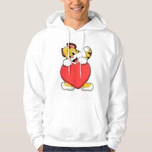 Tiger with Heart Hoodie
