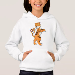 Tiger with Heart Hoodie
