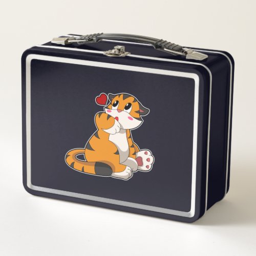 Tiger with Heart Metal Lunch Box