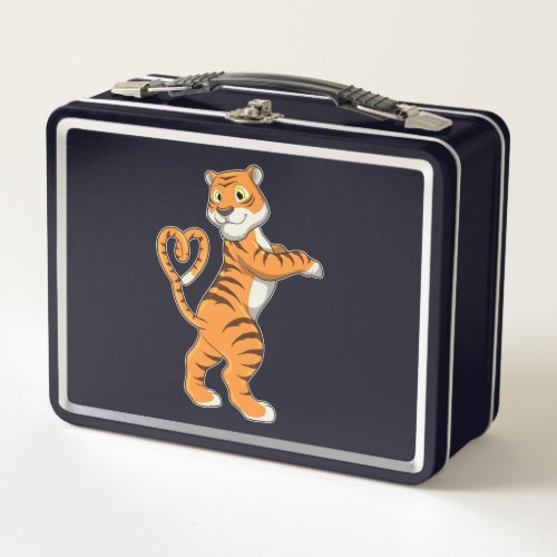 Tiger with Heart Metal Lunch Box