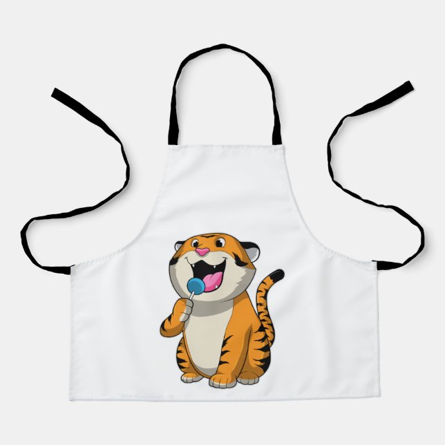 Tiger with Lollipop Apron (Front)
