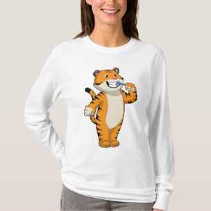 Tiger with Toothbrush T-Shirt