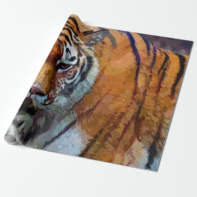Tiger  wrapping paper (Unrolled)