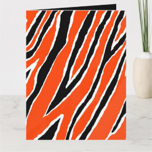 Tiger Wrapping Paper- Orange/Black Card