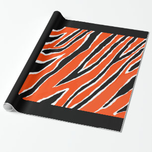 Tiger Wrapping Paper- Orange/Black Paper