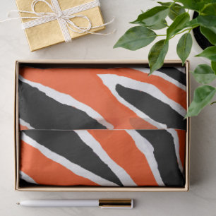 Tiger Wrapping Paper- Orange/Black Tissue Paper