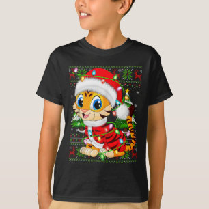 Tiger Xmas Sweater Style Ugly Santa Tiger Christma