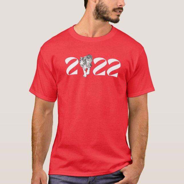 Tiger Year Fun Luv Chinese Happy New Year 2022 Men T-Shirt (Front)