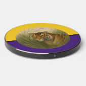 Tiger Yellow and Purple Wireless Charger (Front 2)