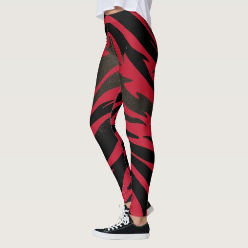 Tiger Zodiac Stripes Leggings Celebrate in Style Leggings