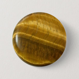 Tigereye (tiger's eye) disc button