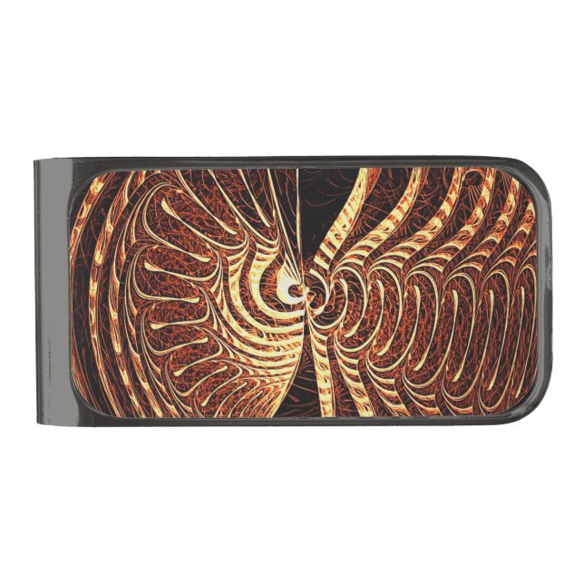 Tigerfish Gunmetal Finish Money Clip (Front)