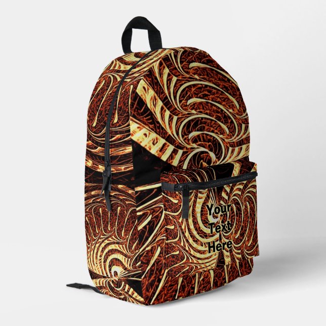 Tigerfish Printed Backpack (Back Corner Left)