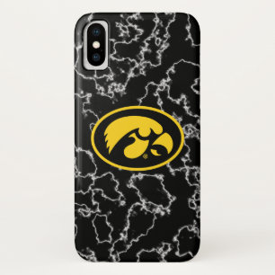 Tigerhawk Logo Black Marble iPhone X Case