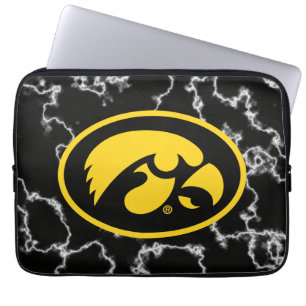 Tigerhawk Logo Black Marble Laptop Sleeve