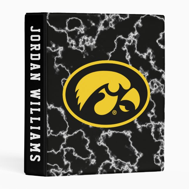 Tigerhawk Logo  Black Marble Mini Binder (Front/Spine)