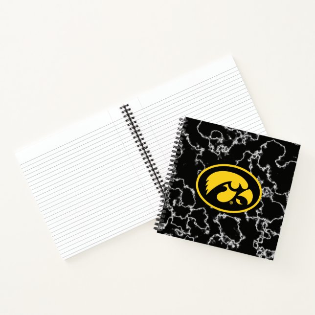 Tigerhawk Logo  Black Marble Notebook (Inside)