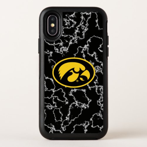 Tigerhawk Logo  Black Marble OtterBox Symmetry iPhone X Case