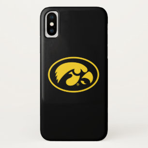 Tigerhawk Logo Yellow on Black iPhone X Case