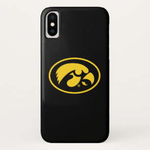 Tigerhawk Logo   Yellow on Black iPhone X Case