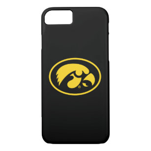 Tigerhawk Logo   Yellow on Black iPhone 8/7 Case