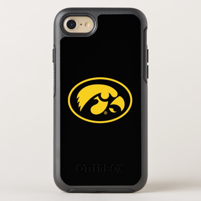 Tigerhawk Logo | Yellow on Black Otterbox iPhone Case (Back)