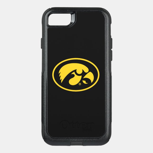 Tigerhawk Logo | Yellow on Black Otterbox iPhone Case (Back)