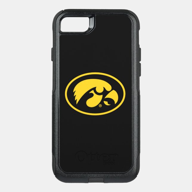Tigerhawk Logo | Yellow on Black Otterbox iPhone Case (Back)