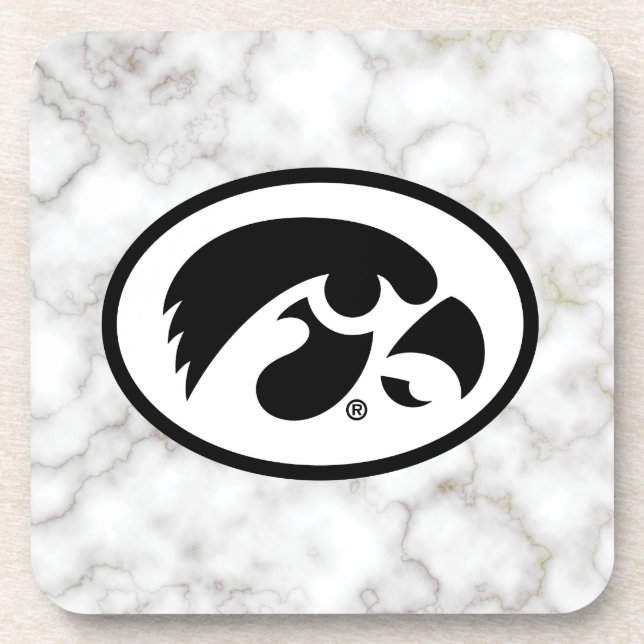 Tigerhawk | Marble Beverage Coaster (Front)