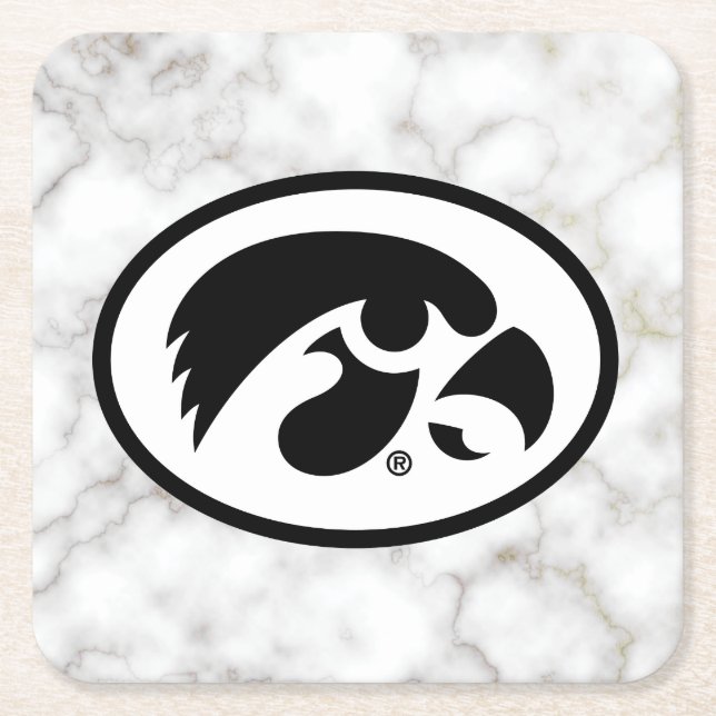 Tigerhawk | Marble Square Paper Coaster (Front)