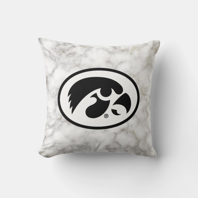 Tigerhawk | Marble Throw Pillow (Front)
