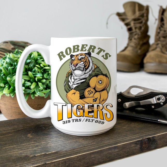 Tigers 319 TRS Air Force BMT Graduation Custom Cof Coffee Mug (319 TRS Tigers Air Force Basic Military Training Graduation gift Airman graduate proud mom or dad)