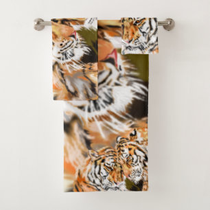 Tigers Bath Towel Set