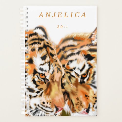 Tigers _ Customizable  Add Your Text  Name _ Planner