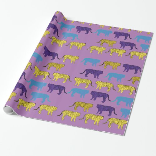 Tigers Digital art   Wrapping Paper