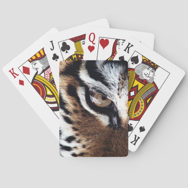 Tiger's eye poker cards (Back)