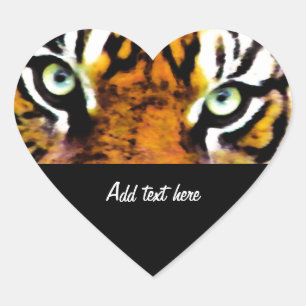 TIGER'S EYE'S_ HEART STICKER