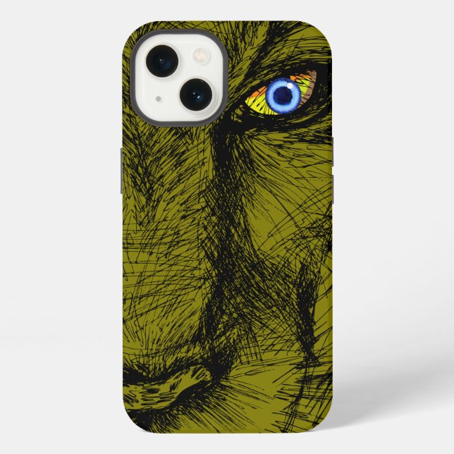 Tiger's Gaze Iphone Case (Back)