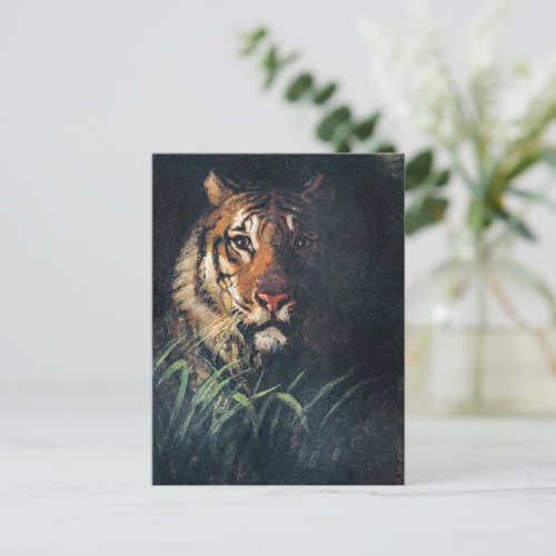 Tigers Head fine art painting Postcard
