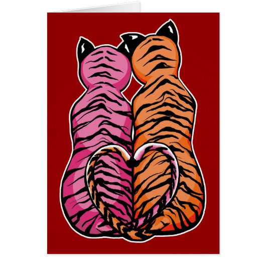 Tigers in Love Cards (Front)
