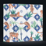 Tigers in Morocco 3 Ring Binder<br><div class="desc">Tigers in Morocco illustration & pattern</div>