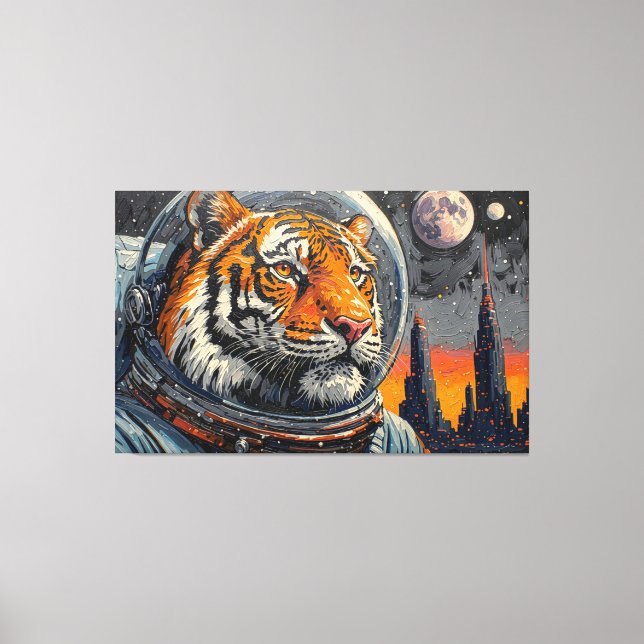 TIGERS IN SPACE-2 CANVAS PRINT (Front)