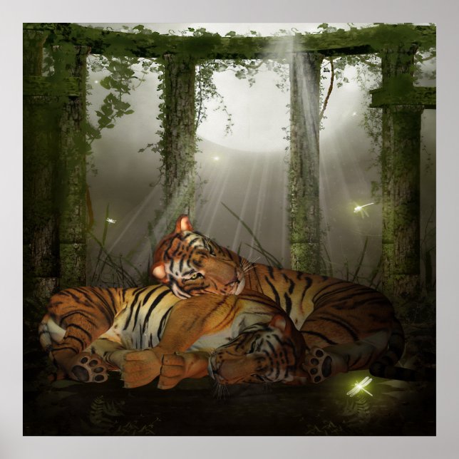 Tigers In The Ruinds I love You, Year Of The Tiger Poster (Front)