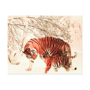 Stock Art Drawing of a White Bengal Tiger - inkart