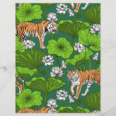 Tigers in the white lotus pond (Back)